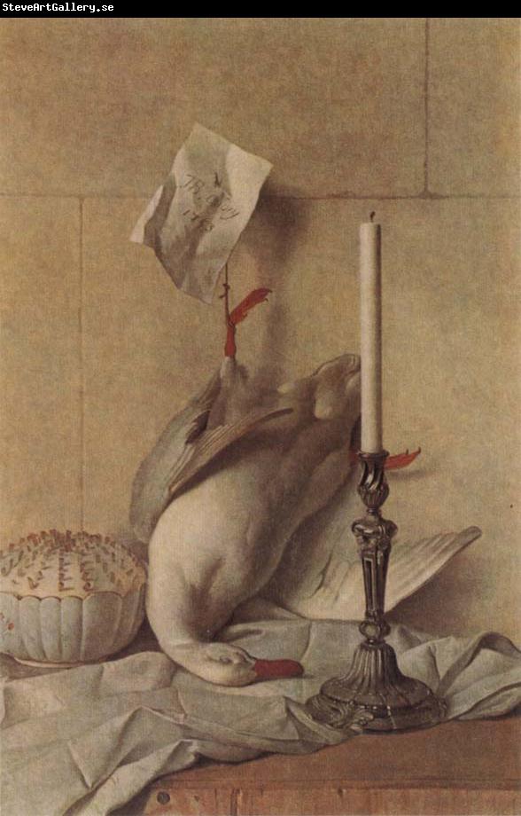 Jean Baptiste Oudry Still Life with White Duck